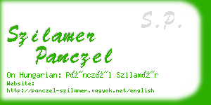 szilamer panczel business card